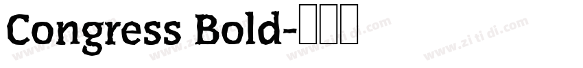 Congress Bold字体转换